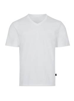 Trigema Damen V Deluxe Baumwolle T-Shirt, Weiß (Weiß 001), L von Trigema