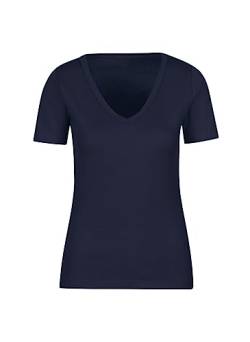 Trigema Damen V-Shirt aus Baumwolle/Elastan von Trigema