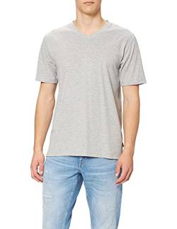 Trigema Herren 637203 T-Shirt, Grau (hellgrau-melange 110), S von Trigema