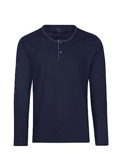 Trigema Herren 6395042 Langarmshirt, Navy-c2c, XXL EU von Trigema