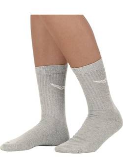 Trigema Herren Doppelpack Sportsocken, Grau (hellgrau-Melange 110), 35/38 (2er Pack) von Trigema