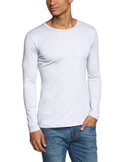 Trigema Herren Langarmshirt 602501, Weiß (weiss), X-Small von Trigema