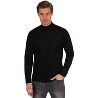 Trigema Longsleeve TRIGEMA Langarm Shirt mit Stehkragen (1-tlg) von Trigema