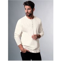 Trigema Longsleeve TRIGEMA Langarmshirt mit Knopfleiste (1-tlg) von Trigema