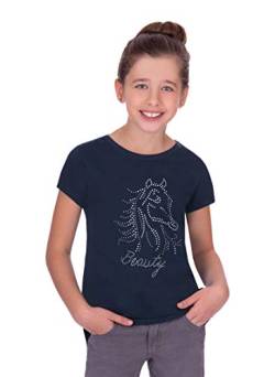 Trigema Mädchen T-Shirt 2362351, Blau (Navy 046), 128 von Trigema