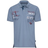 Trigema Poloshirt TRIGEMA Poloshirt mit maritimem Printmotiv (1-tlg) von Trigema