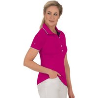 Trigema Poloshirt TRIGEMA Slim Fit Poloshirt mit langer Knopfleiste (1-tlg) von Trigema