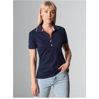 Trigema Poloshirt TRIGEMA Slim Fit Poloshirt mit langer Knopfleiste (1-tlg) von Trigema