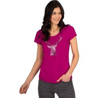 Trigema T-Shirt TRIGEMA T-Shirt Glitzer-Hirsch (1-tlg) von Trigema