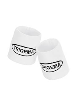 Trigema Unisex Damen Frottee Schweißband-Set Armwärmer, Weiß (weiß 001), Small (Herstellergröße: 1) von Trigema