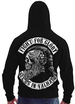 Trillest Gear See You IN Valhalla - Herren Sweatjacke Zip Hoodie Kapuze Pullover (3XL) von Trillest Gear