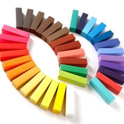 Haarkreide-Set mit 36 Farben für den Heimgebrauch, ungiftig, auswaschbar, Pastellfarben von Trimming Shop