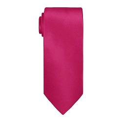 Trimming Shop Skinny Krawatte Pink Weich Satin Polyester Unisex Slim Krawatte für Freizeit Formell Kleidung, Hochzeit, Ball, Celebration, Partys, Gatherings, Anlässe von Trimming Shop