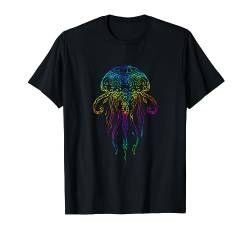Qualle Trippy Meer Psychedelic Feuerqualle Psychonaut T-Shirt von Trippy Psychedelic Lensperspective