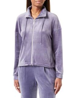 Triumph Damen Cozy Comfort Velour Zip Jacket Pajama Top, Slate, 44 EU von Triumph