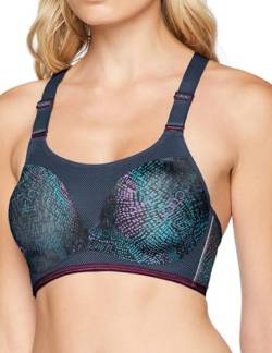 Triumph Damen Sport-BH Triaction Magic Motion Pro MWP, Mehrfarbig (Green-Dark Combination M010), Gr. 75B von Triumph