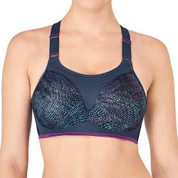 Triumph Damen Sport-BH Triaction Magic Motion Pro MWP, Mehrfarbig (Green-Dark Combination M010), Gr. 80B von Triumph