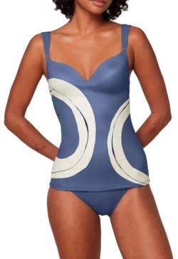 Triumph Damen Summer Allure Wp Tankini Top, Blue Combination, 42 / B EU von Triumph