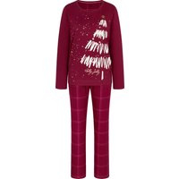 Triumph Winter Moments Schlafanzug, Henley-Ausschnitt, für Damen, rot, 42 von Triumph