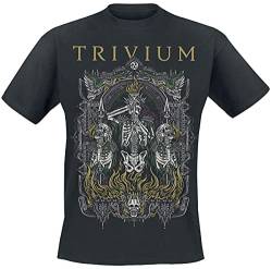 Trivium Skelly Frame Männer T-Shirt schwarz S 100% Baumwolle Band-Merch, Bands von Trivium
