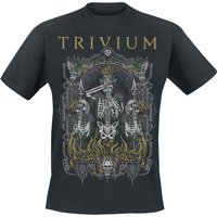 Trivium T-Shirt - Skelly Frame - S bis XXL - für Männer - Größe S - schwarz  - Lizenziertes Merchandise! von Trivium