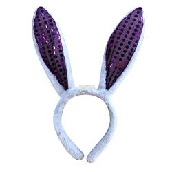 And Hair Rabbit Aldult Hairband Hairband Adult Ear Easter Stirnband Kinder Accessoires Heardband Herren Schweißbänder ( Color : F , Size : One Size ) von Trjgtas
