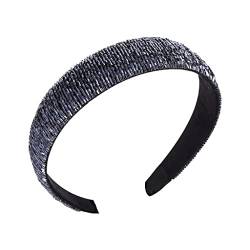 Frauen handgemachte Reis Perlen Haarbänder Haarband 2 cm 3 cm Stirnband Dame Haarreifen Zubehör (Color : D, Size : 3cm) von Trjgtas