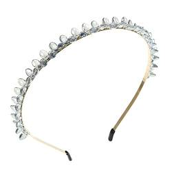 Frühling/Herbst Kristall Haarband Haarband for Frauen Lünette Kopfbedeckung Dünnes Stirnband Schicke Haarbänder Haarschmuck (Color : E, Size : 1) von Trjgtas
