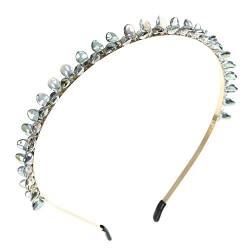 Frühling/Herbst Kristall Haarband Haarband for Frauen Lünette Kopfbedeckung Dünnes Stirnband Schicke Haarbänder Haarschmuck (Color : Nero, Size : 1) von Trjgtas