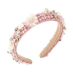 Shell Flower Headband Bowknot Hairbands Hair Hoops Holder Ornament Head Band Zubehör (Color : E, Size : 1) von Trjgtas