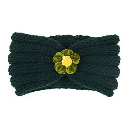 Winterfarbe Kinder Stirnband Stirnband Haarband Solide und Haarband Top Wolle for warme Herbst 21 Blumen Krawatte for Frauen (Color : N, Size : One Size) von Trjgtas