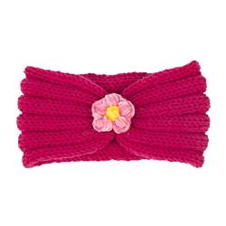 Winterfarbe Kinder Stirnband Stirnband Haarband Solide und Haarband Top Wolle for warme Herbst 21 Blumen lockige Pferdeschwanzverlängerung for Frauen (Color : U, Size : One Size) von Trjgtas