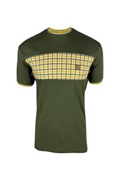 Trojan Gingham Panel Tee TR/8783 L Army von Trojan