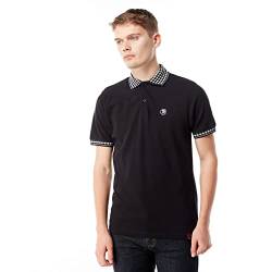 Trojan Herren Gestricktes Poloshirt, Schwarz, L von Trojan