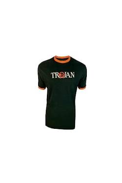 Trojan Herren Grafisches T-Shirt, Schwarz, XXL von Trojan