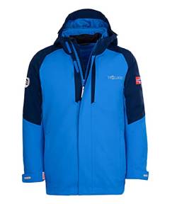 Trollkids 3in1 Jacke Skanden, Marineblau/Mittelblau, Größe 140 von Trollkids