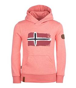 Trollkids Baumwoll Hoodie Pullover mit Kapuze, Antik-Rosa, Größe 152 von Trollkids