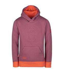 Trollkids Kapuzenpulli Hoodie Lillehammer, Orchidee/Pfirsich, Größe 140 von Trollkids