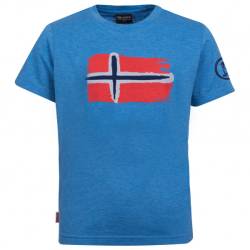 Trollkids - Kid's Oslo T - T-Shirt Gr 104 blau von Trollkids
