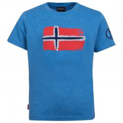 Trollkids - Kid's Oslo T - T-Shirt Gr 116 blau von Trollkids