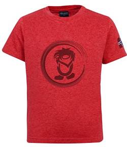 Trollkids Kinder Trollfjord T-Shirt, Rot, Größe 140 von Trollkids