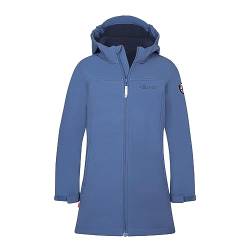 Trollkids Mädchen Softshell Mantel Kristiansand, Lotusblau/Marine, Größe 164 von Trollkids