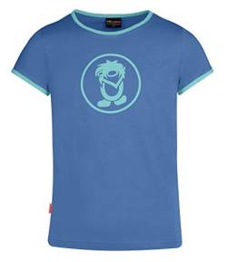Trollkids Mädchen T-Shirt Kroksand, Mitternachtsblau/Minze, Größe 140 von Trollkids