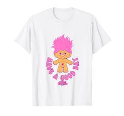 Trolls Have A Good Day Cute Pink Good Luck Troll Chest Logo T-Shirt von Trolls