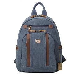 TRP0255 Troop London Classic Small Canvas Backpack (Blue) von Troop London