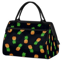 Ananas-Reisetasche für Damen und Herren, 24 l, Sommer-Ananas-Wochenendtasche, Sporttasche, Fitnessstudio, Reisen, Wochenendtasche, farbe, (24L) UK, Taschen-Organizer von TropicalLife