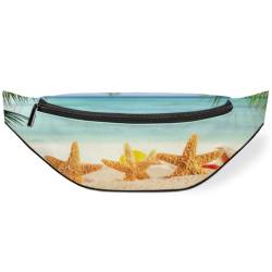 Bauchtasche für Sommer, tropischer Strand, Bauchtasche für Herren, Damen, Kinder, Mädchen, Jungen, tropische Marine, Bauchtasche, Sport, Wandern, Laufen, Geldbörse, Gürteltasche, farbe, M, von TropicalLife