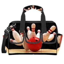 Bowling-Werkzeugtasche, Bowlingball, Multifunktions-Werkzeug-Organizer, Handtasche, Elektriker, Handwerker, mit Schultergurt, Tragetasche, Werkzeugtaschen für Werkzeuge, Kleinteile von TropicalLife
