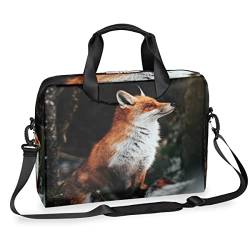 Forest Fox 13-16 Zoll Laptop-Hülle Fuchs Tiere Laptoptasche Schultertasche Messenger Tragetasche Handtasche, multi, Einheitsgröße von TropicalLife