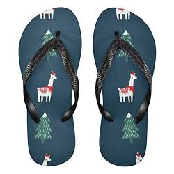 Giraffe Tier Weihnachtsbaum Damen Flip Flops Unisex Erwachsene Flip Flops Zehentrenner Größe XS Sommer Sandale für Herren, mehrfarbig, 42/44 EU von TropicalLife